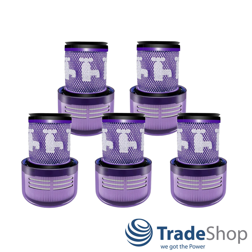 5x HEPA Vormotor-Filter für Dyson V12 Detect Slim Absolute ersetzt 971517-01