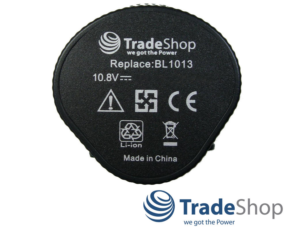 2x Li-Ion Akku 10,8V 2000mAh ersetzt Makita BL1013 BL1014 195332-9 uvm