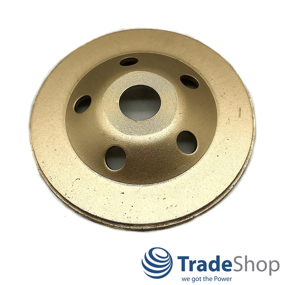 Diamant Schleifteller Schleiftopf Topfscheibe Turbo 125 x 22,23mm Beton Estrich