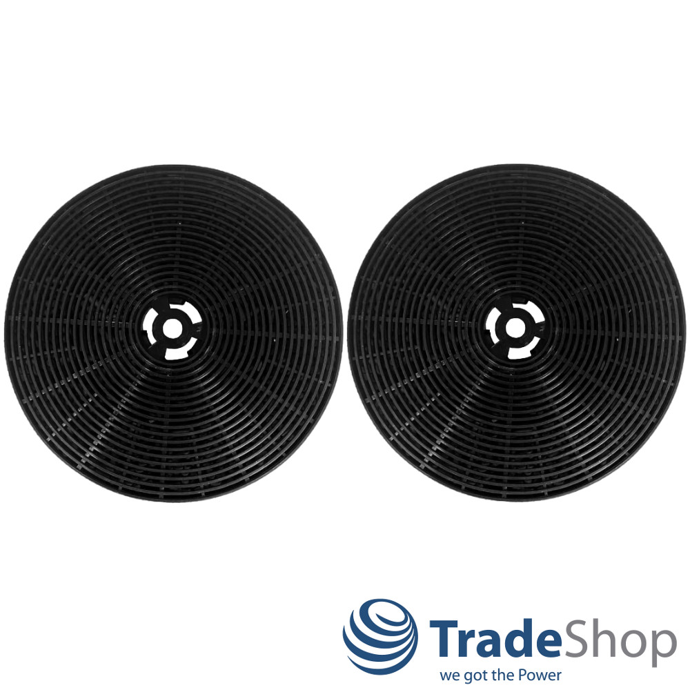 2x Aktivkohlefilter 175 x 25mm für Dunstabzugshauben ersetzt Respekta MIZ1000N