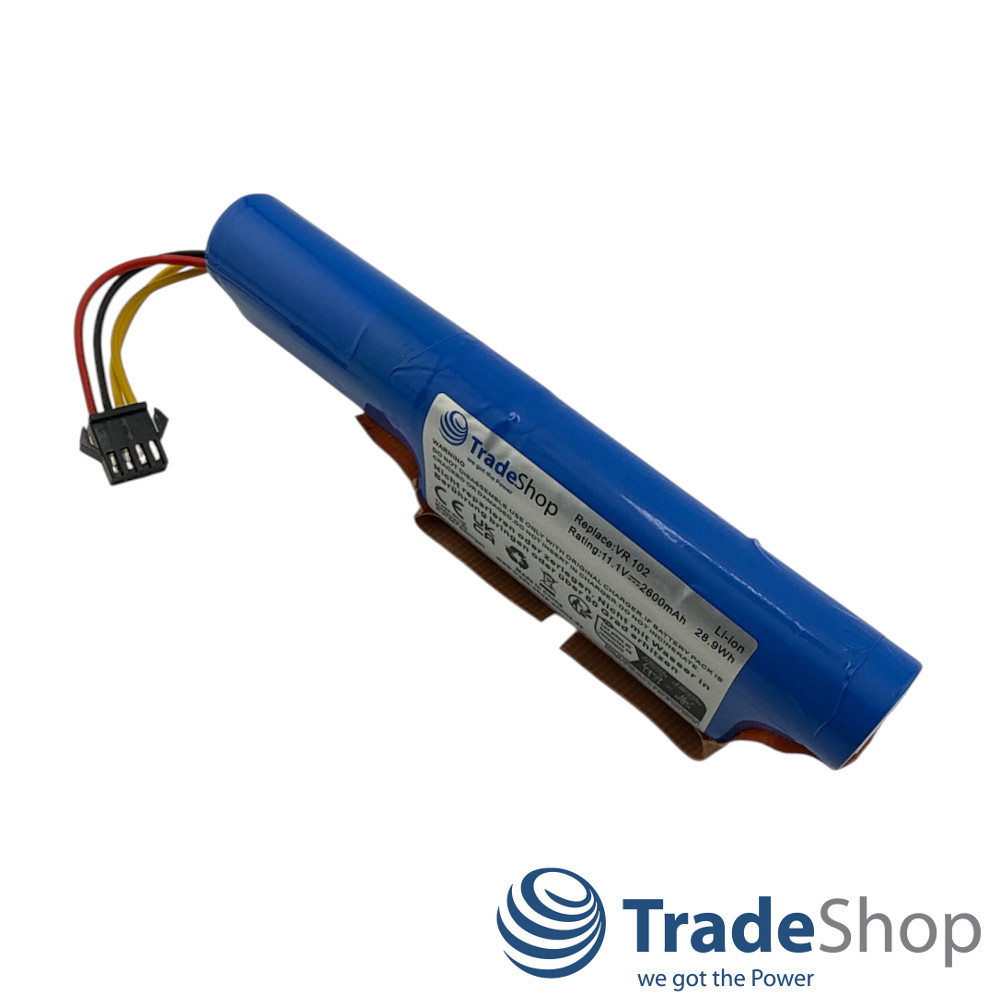 Li-Ion Akku 11,1V 2600mAh für Vileda VR 102, VR 201 PetPro ersetzt 167129