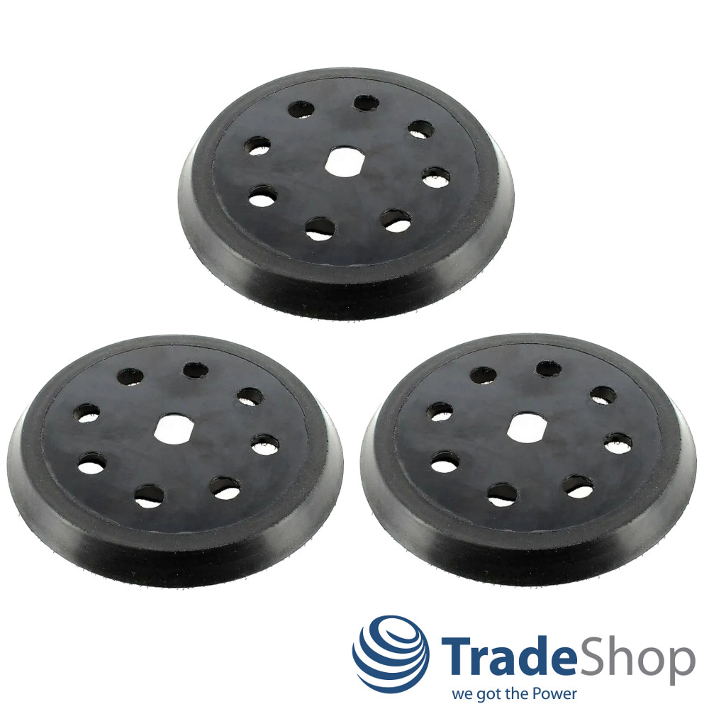 3x Schleifteller Haftteller 125mm für Black&Decker BD190 KA190 ersetzt 797157-01