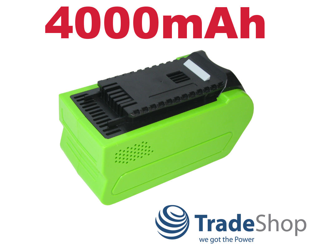 AKKU 40V 4000mAh Li-Ion für Greenworks G-MAX 29472 29282 2601102 29472 29282 uvm