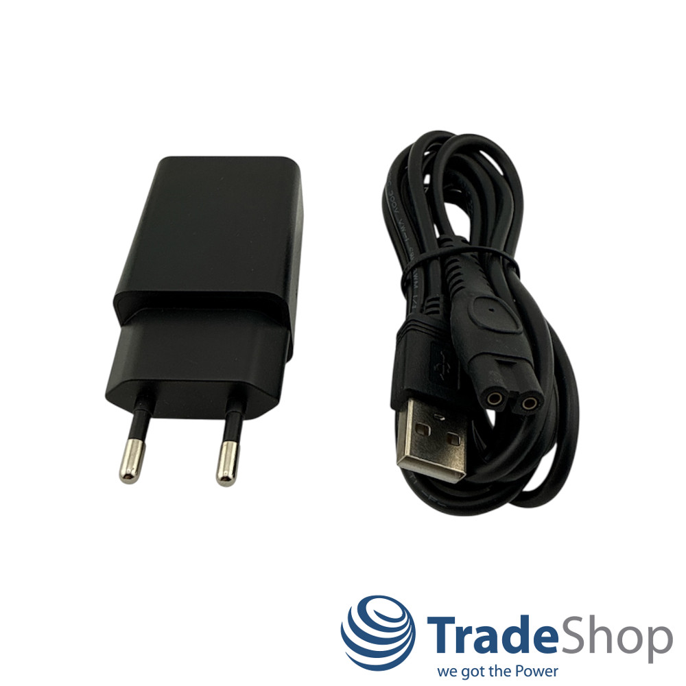 5V 1A USB-Netzadapter Ladegerät Ladekabel für Philips QP2724, QP1324, MG9550 uvm