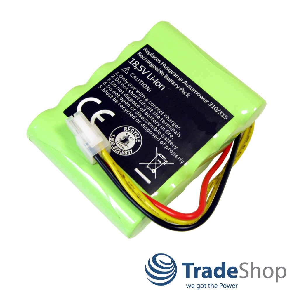 2x Akku 18,5V 2600mAh Li-Ion für Husqvarna Automower 310 315 2015 2016 2017