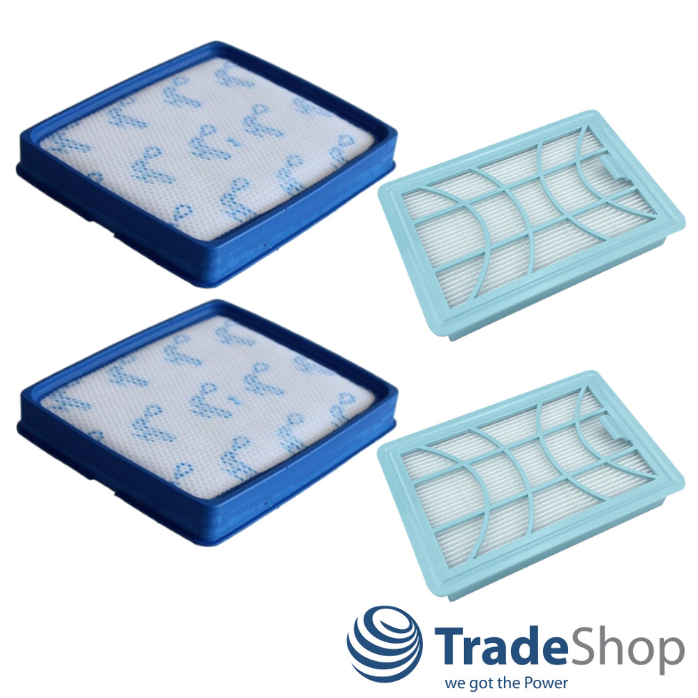 2x Filter-Set für Philips PowerPro Expert FC9728 FC9739 FC9741 ersetzt FC8003/01