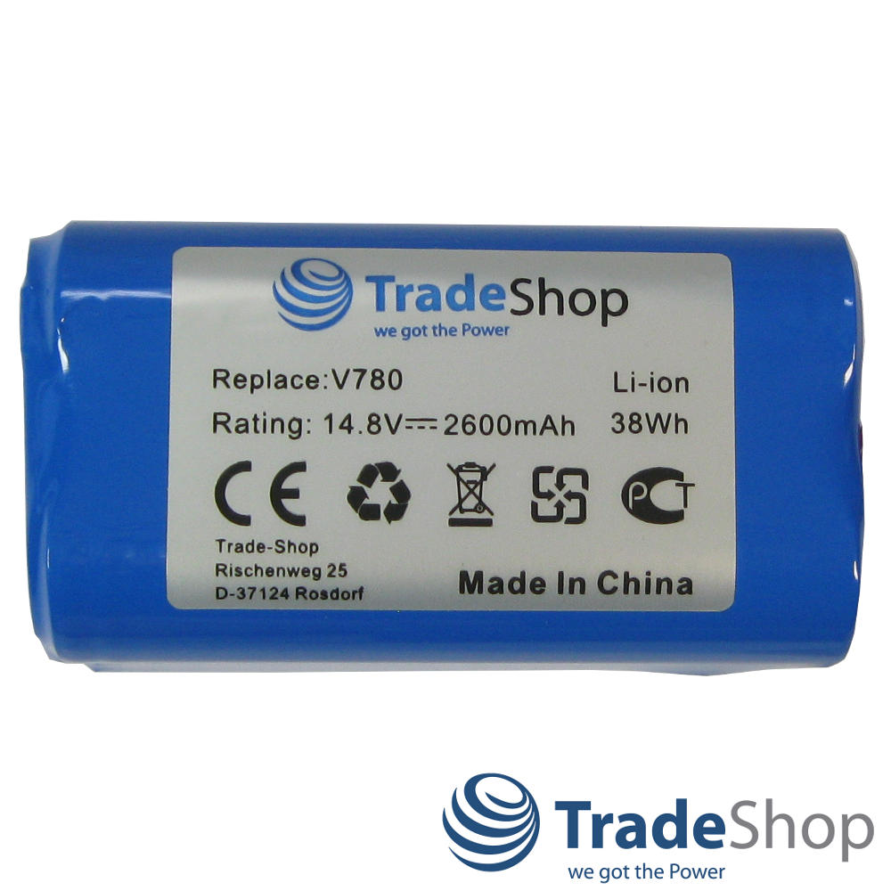 8x AKKU 14,8V 2600mAh für Ecovacs Deebot CR130 CEN 540 Dibea V780 V870