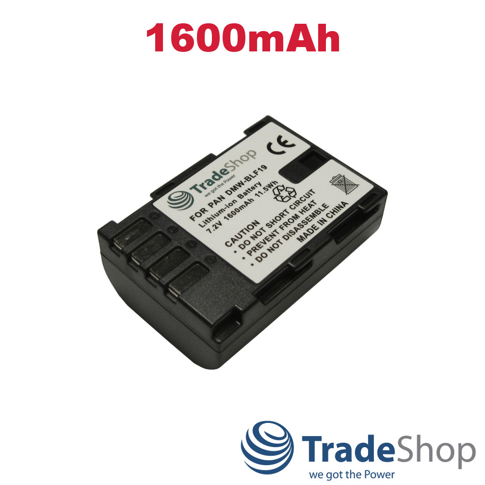 2x Akku + Dual Ladegerät LCD Ladestation für Panasonic DMW-BLF19