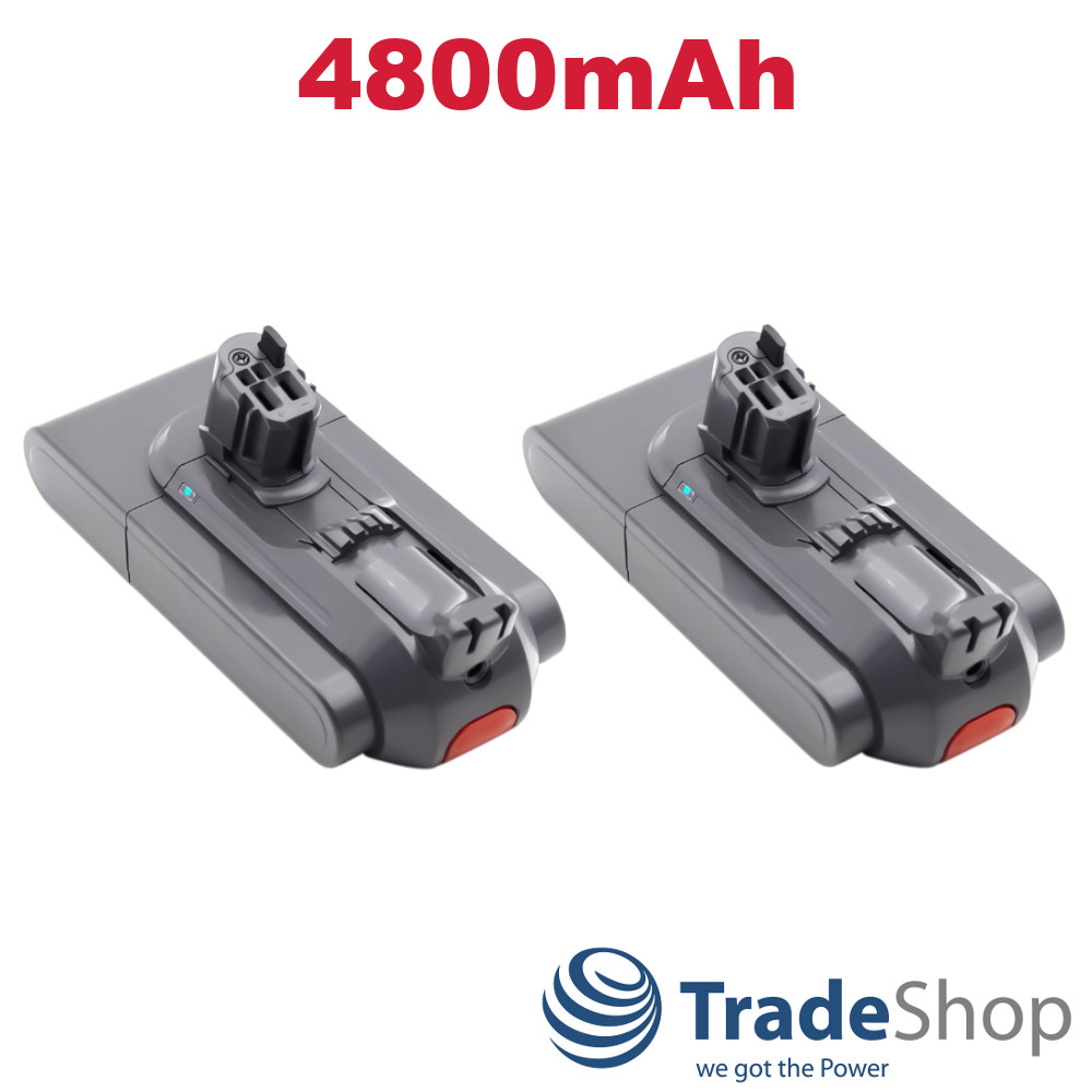 2x Li-Ion Akku 25,2V 4,9Ah für Dyson V11, V12, V15 ersetzt 970425-01, 970938-01