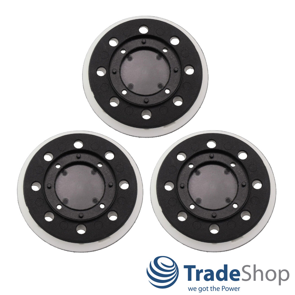 3x Schleifteller Haftteller 125mm für Festool ES 125, ETS 125 ersetzt 492280