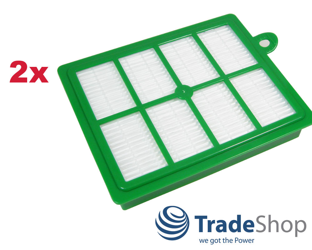2x HEPA Filter Staub Luftfilter für Philips Electrolux AEG und mehr
