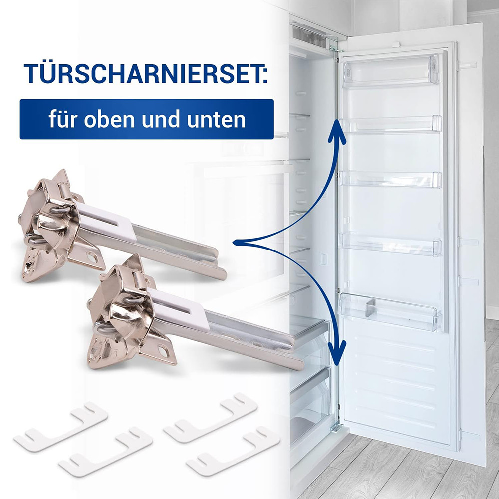 Türscharnier 2Stück Schanier für Kühlschrank Bosch Siemens 00268698 268698 uvm