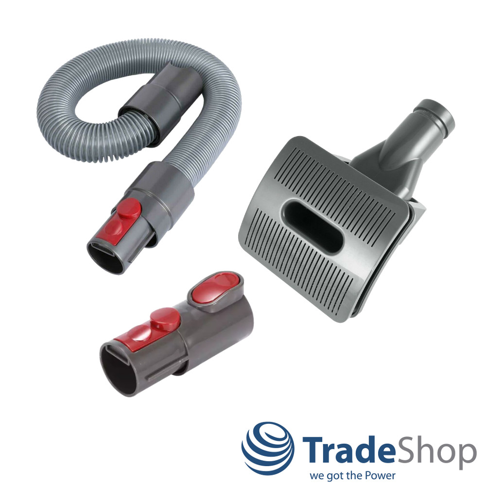 Uvm Adapter 3in1 Set: Tierhaarbürste + Saugschlauch + Steck-Adapter für Dyson V6 V7 ...