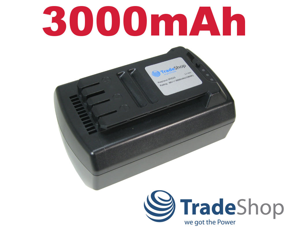 2x AKKU 36V 3000mAh Li-Ion für Güde 95540 95650 95545 95655 95680 95660