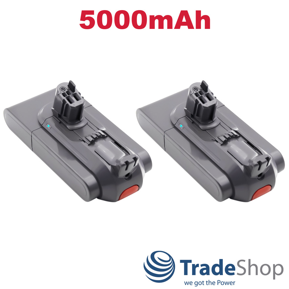 2x Li-Ion Akku 25,2V 5,0Ah für Dyson V11, V12, V15 ersetzt 970425-01, 970938-01