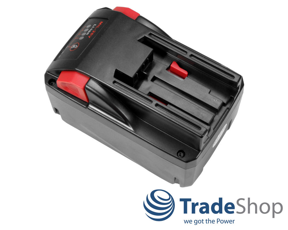 Set: Li-Ion Akku 28V 3000mAh + Ladegerät für Milwaukee 48-11-2830, 0700956730