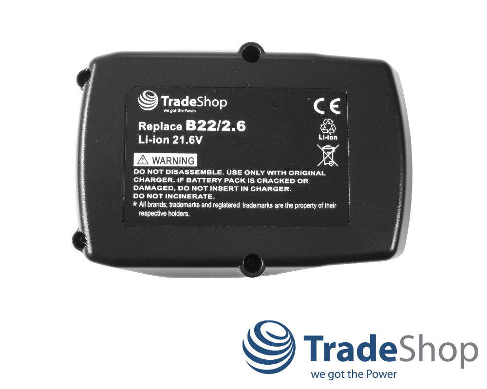 Li-Ion Akku 21,6V 5000mAh für Hilti Hilti TE4-A22 Hilti B22, B22/1.6, B22/2.6