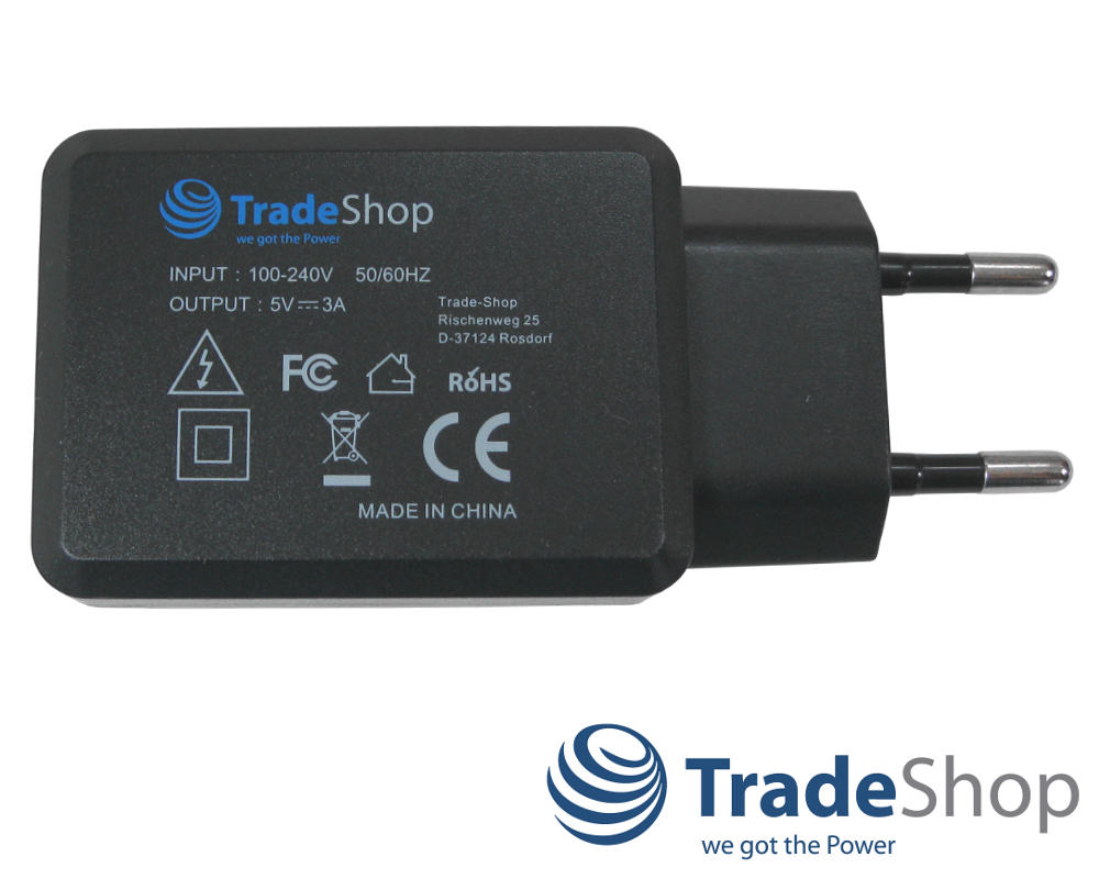 Universal 5V/3A Ladegerät Netzteil USB Port Adapter für die Steckdose Ladestecker