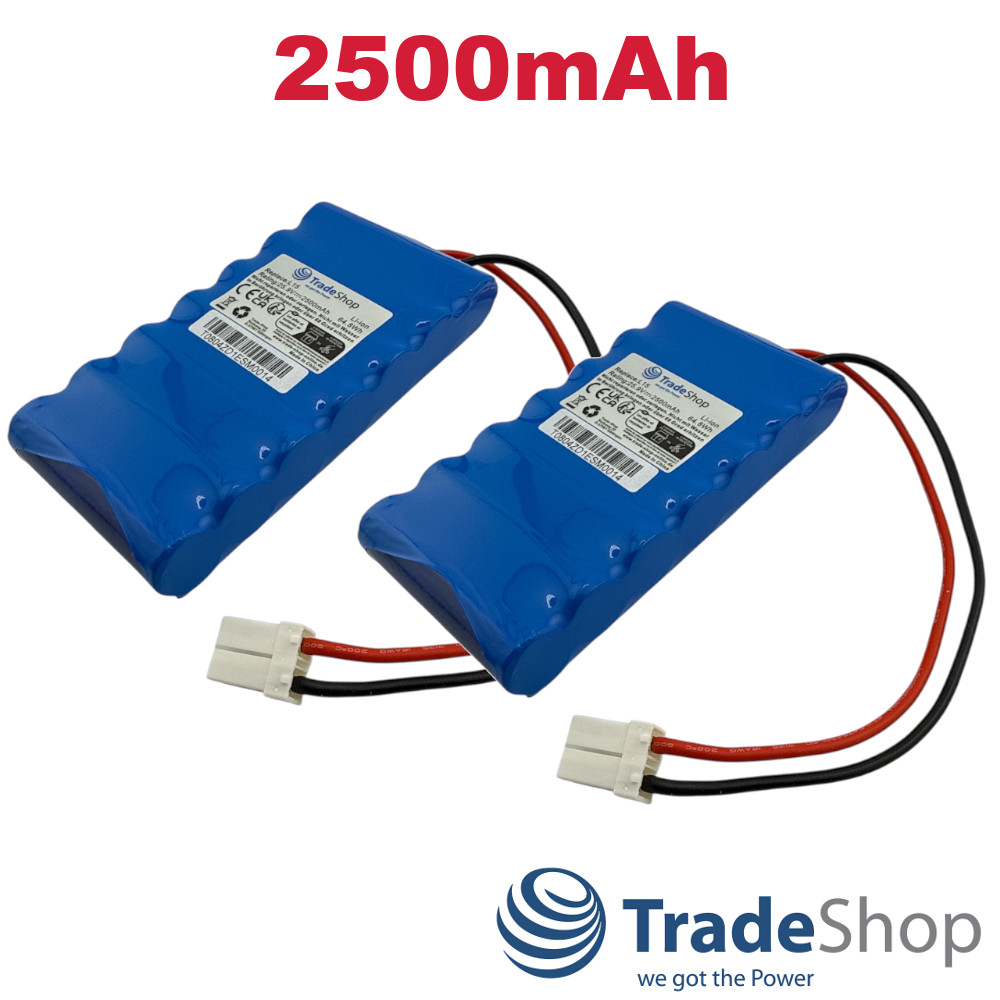 2x Li-Ion Akku 25,9V 2500mAh für Ambrogio L15 L20, Wiper i70 ersetzt 015E00600A