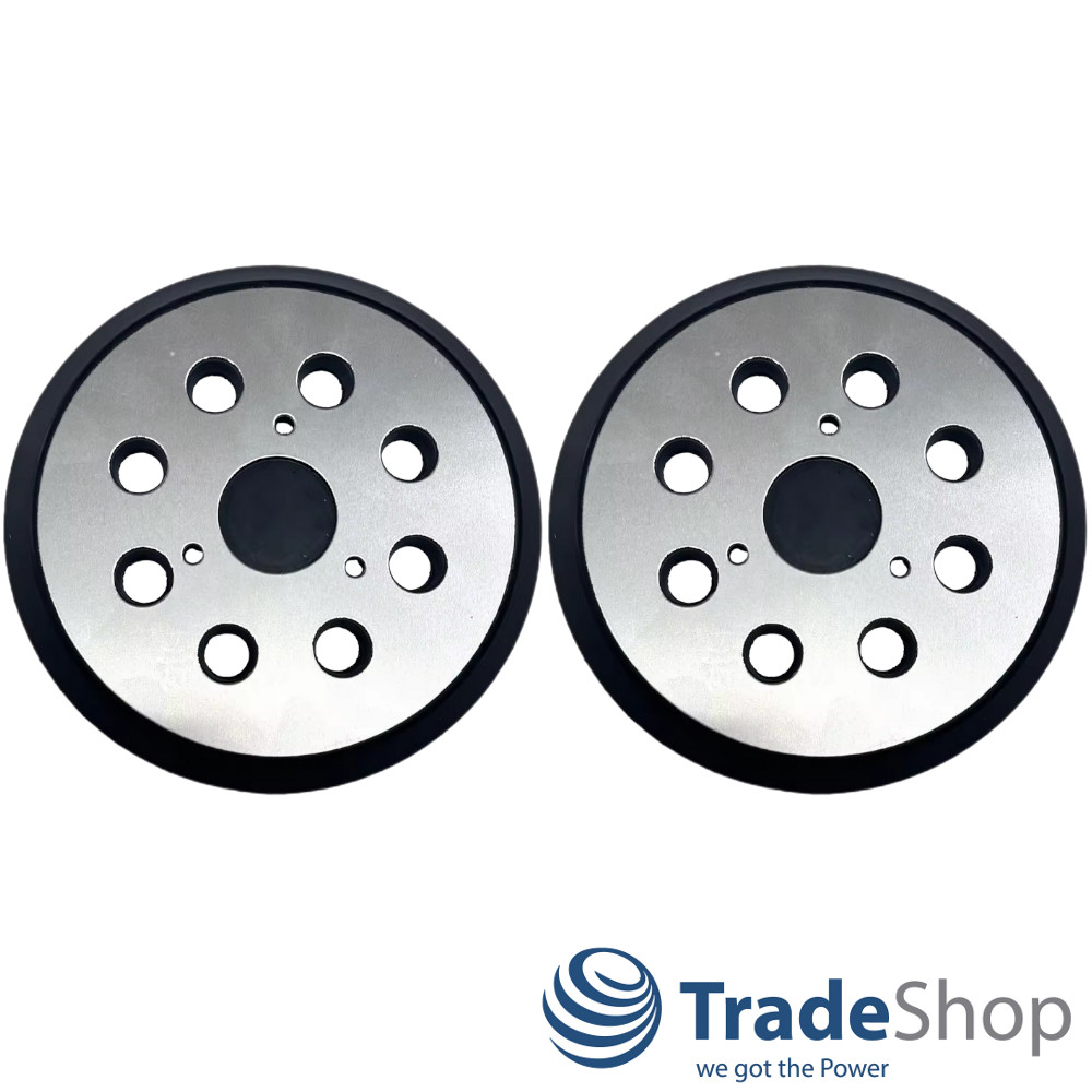 2x Schleifteller Haftteller Metall 125mm für Makita BO5010 BO5011 BO5020 BO5030