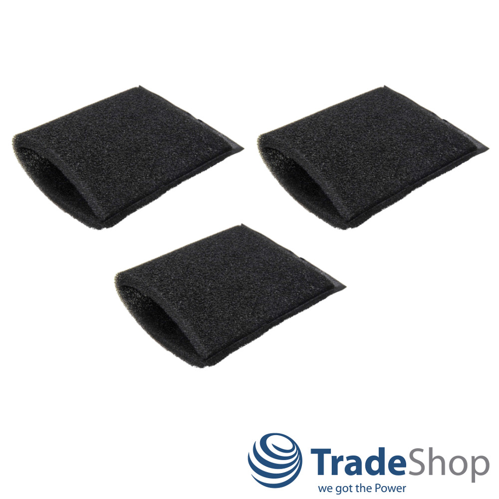 3x Schaumfilter Staubsaugerfilter für Kärcher A1000, NT27/1 ersetzt 5.731-595.02