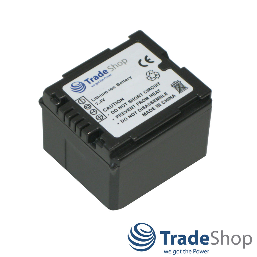 Li-Ion Akku 7,4V 950mAh + Ladegerät für Panasonic HDC-DX1 SDR-H20 NV-GS500 uvm.