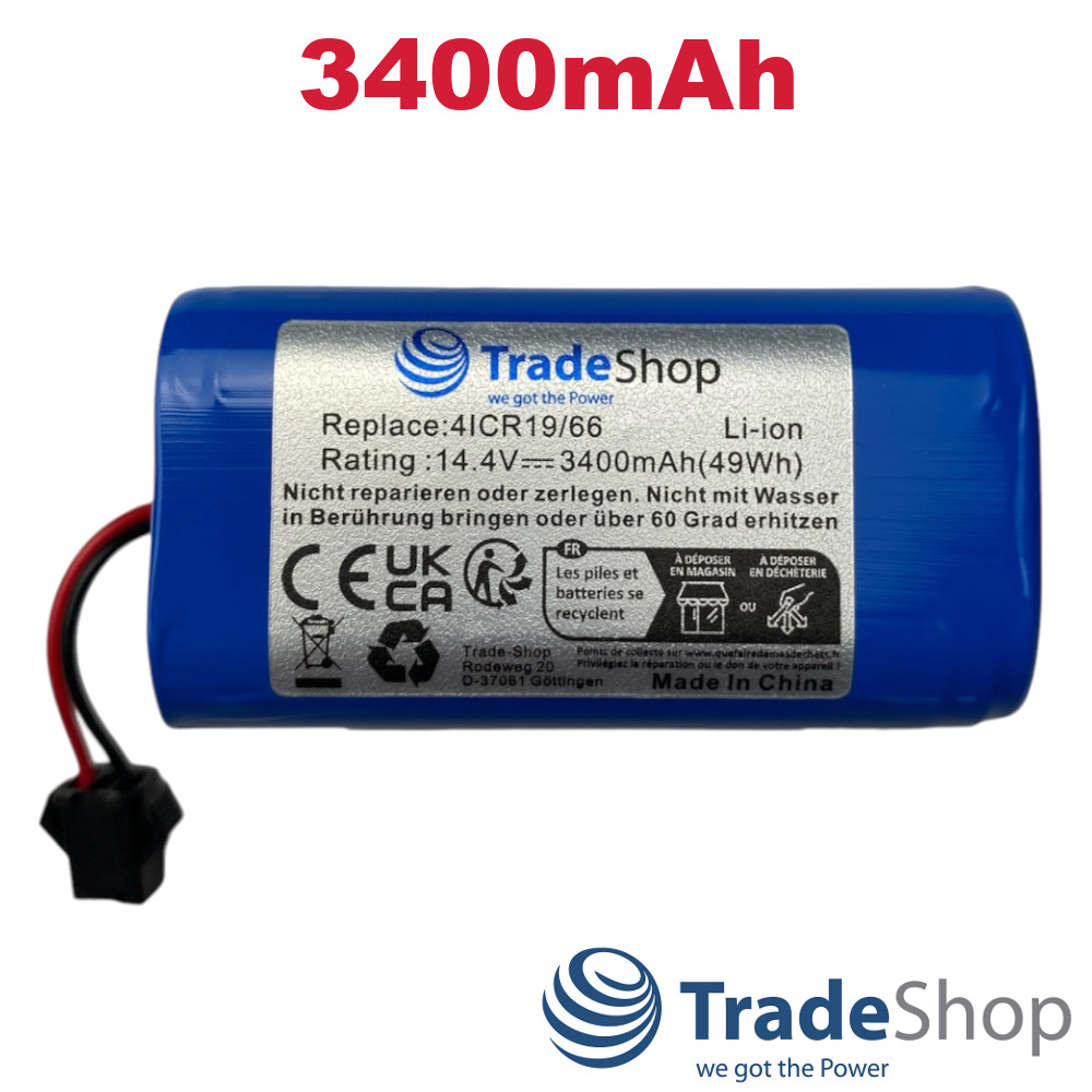 Li-Ion Akku 14,4V 3400mAh für Eufy RoboVac 11, 30C, G10 Hybrid ersetzt PA04
