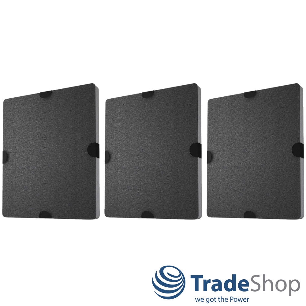 3x Aktivkohlefilter für Dunstabzugshauben ersetzt Miele DKF12-1 6228730 6228731