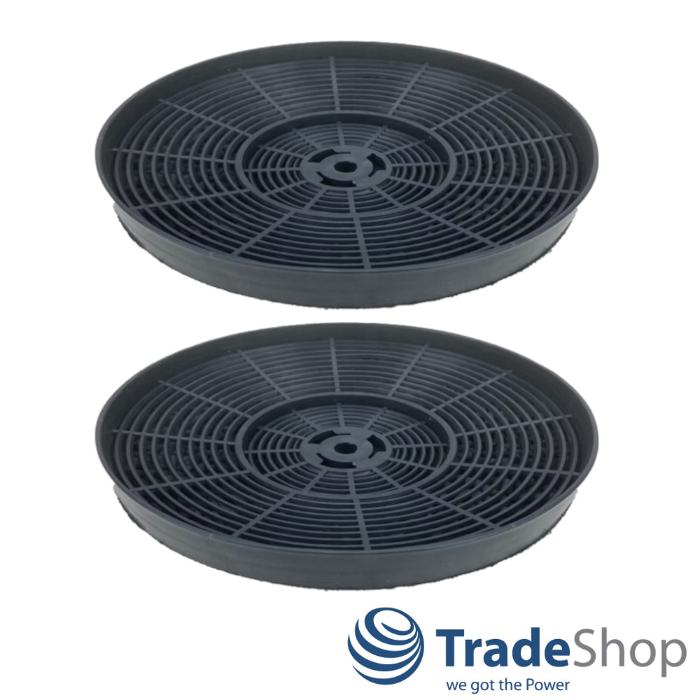 2x Aktivkohlefilter 175 x 20mm für Dunstabzugshauben ersetzt Respekta MIZ0031