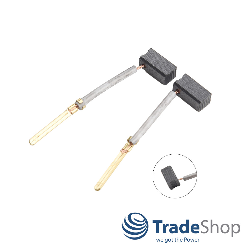 2x Motorkohlen Kohlebürsten 6 x 7 x 14mm für Dewalt DW343K D26441 D26451 D26453
