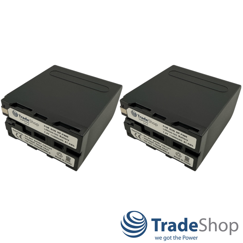 2x Akku f Sony NP-F530 NP-F730 NP-F930 NP-F950 NP-F960 NP-F970 NP-F990 uvm