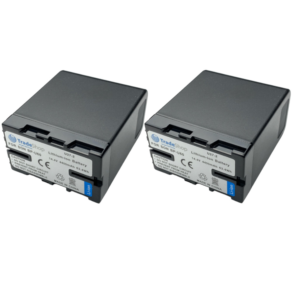 2x Akku 4400mAh für Sony BP-U30 BP-U60 BP-U65 BP-U90 BP-U95 Li-Ion