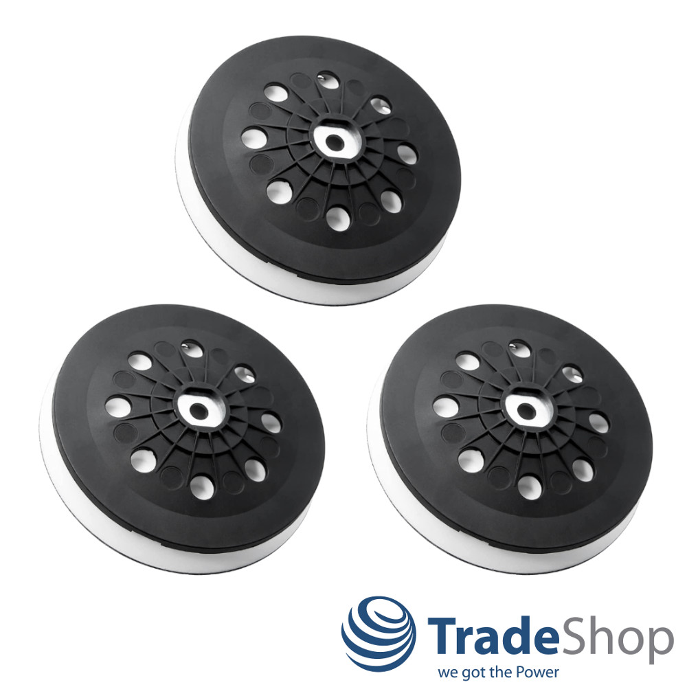 3x Schleifteller Haftteller 125mm für Festool ETS EC 125, LEX 125 ersetzt 492286