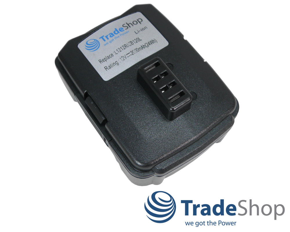 2x AKKU 12V 2000mAh ersetzt Ryobi 130503001 130503005 BPL-1220 CB120L