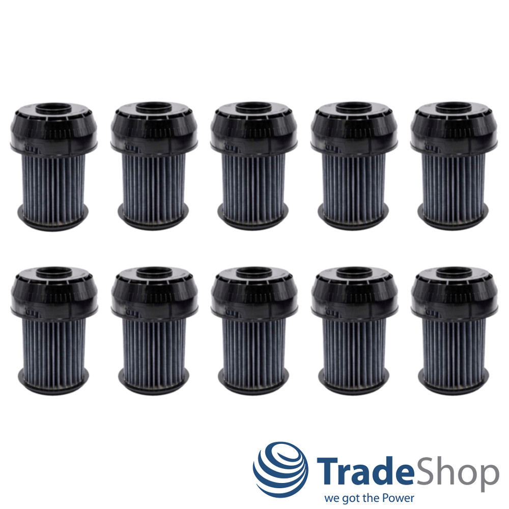 10x Lamellenfilter Zylinderfilter für Bosch / Siemens BSG6 VSX6 ersetzt 00649841