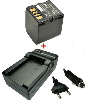 Akku + Ladegerät für JVC BN-VF714 BN-VF707, BN-VF733 GR-D GR-F GR-DX GZ-MG Serie