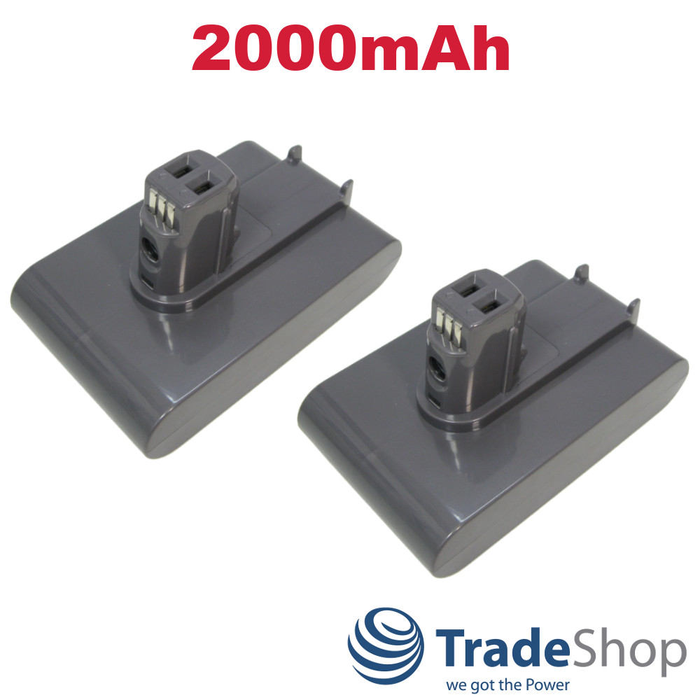 2x AKKU 2000mAh 22,2V Li-Ion für Dyson DC31 DC34 DC35 DC43 DC44 DC45