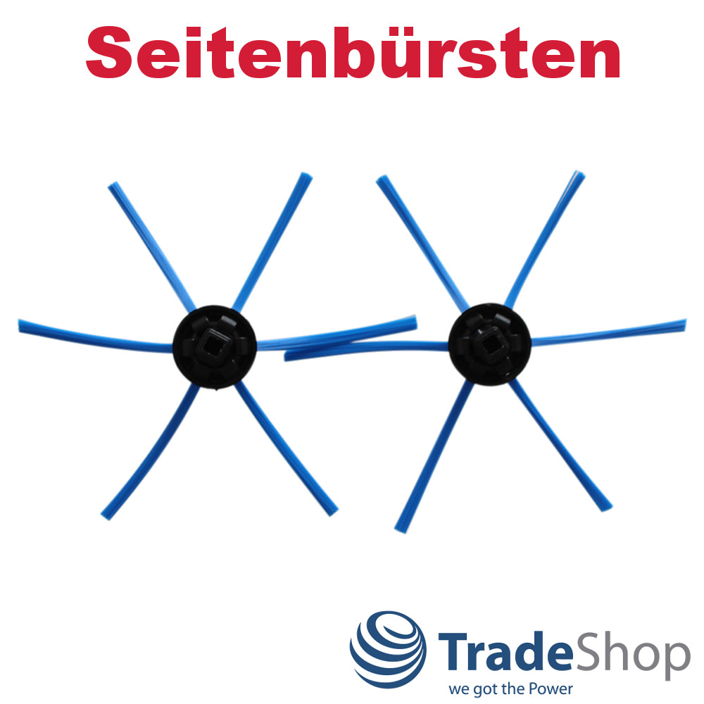2x Ersatz Seitenbürste 6-Armig für isweep 320 Philips FC8603 FC8066