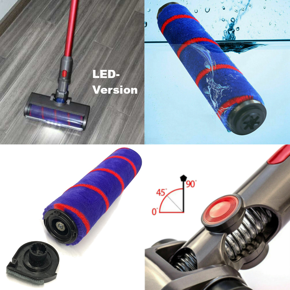 Elektro Turbobürste Softrolle mit LED für Dyson V7 V8 V10 V11 V15 Staubsauger