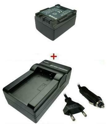 Akku 900mAh + Ladegerät ersetzt BP-808 für viele Canon Camcorder / Kameras