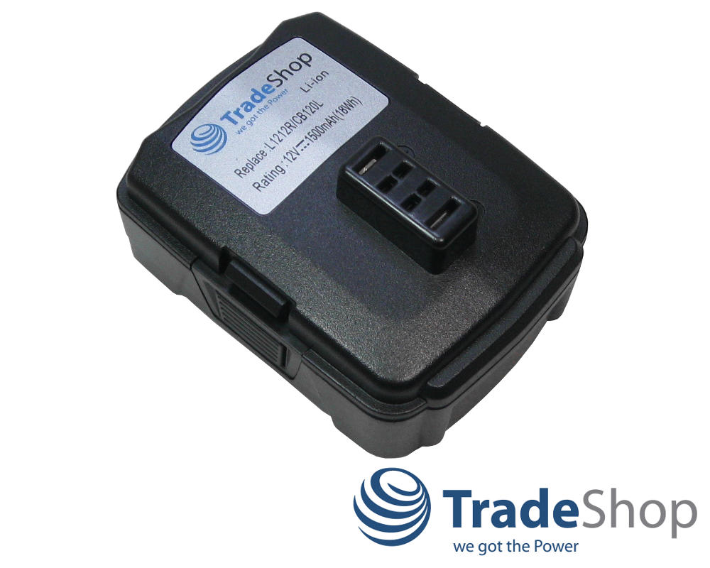 2x AKKU 12V 1500mAh für Ryobi BPL-1220 CB120L BPL1220 CB120L BID1201 CD100 JG001