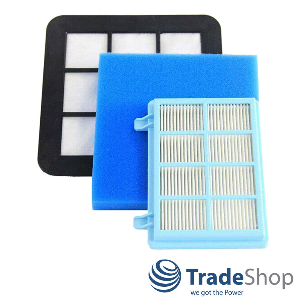 HEPA-Filter Allergie Filterset Schaumstoff Motor u.a. für Philips FC8010