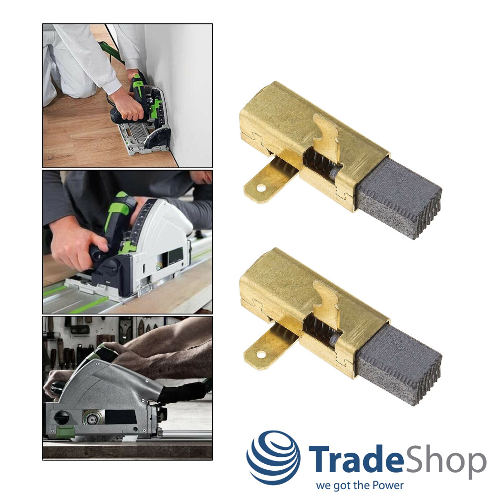 2x Kohlebürsten Motorkohlen 6,3x10x17,5mm für Festool TS55 TS75 ersetzt 492014