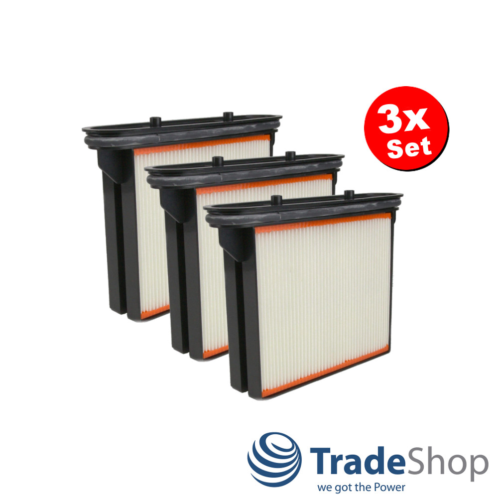 3x Faltenfilter Nass Filter Kassette für Bosch Hitachi Metabo uvm.
