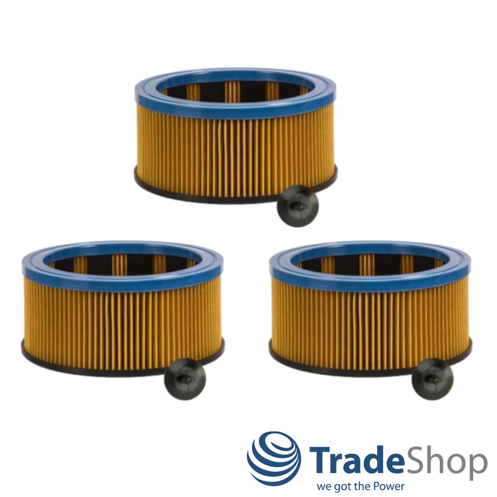 3x Faltenfilter für Metabo AS1200, AS 20 L, ASA 1201, ASA 32 L ersetzt 631753000