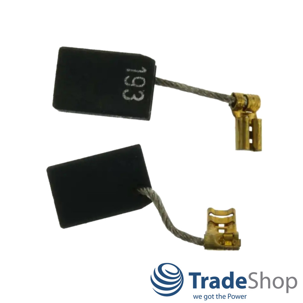 2x Motorkohlen Kohlebürsten 6x12,5x19mm für Metabo W14-125, W14-150 Ergo uvm.