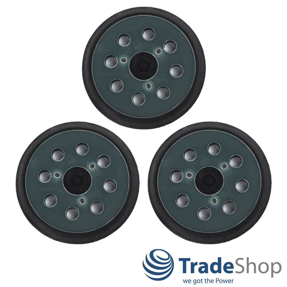 3x Schleifteller Stützteller Haftteller 125mm für Makita BO5010 BO5011 BO5020