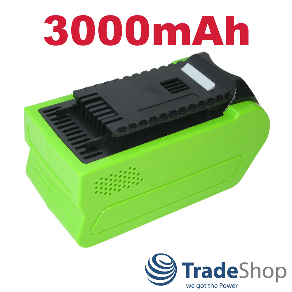AKKU 40V 3000mAh Li-Ion ersetzt Greenworks G-MAX 29472 29282 2601102