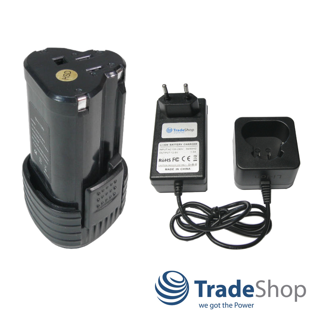 Li-Ion Akku 12V 2000mAh + Ladegerät für Worx WU288 W125.1 WX126 WX284 WX530 uvm.