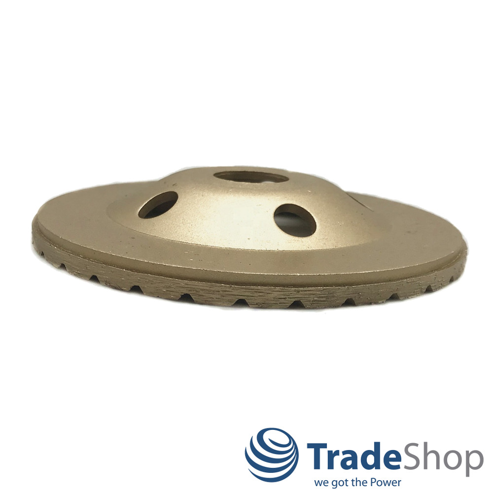 Diamant Schleifteller Schleiftopf Topfscheibe Turbo 125 x 22,23mm Beton Estrich
